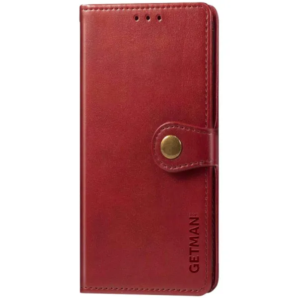 Кожаный чехол-книжка GETMAN Gallant (PU) для Samsung Galaxy M53 5G — Красный — фото 1 Кожаный чехол-книжка GETMAN Gallant (PU) для Samsung Galaxy M53 5G — Красный — фото 1