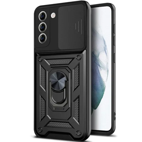 Чехол Ummi Camshield Serge Ring для Samsung Galaxy S21 — Черный — фото 1 Чехол Ummi Camshield Serge Ring для Samsung Galaxy S21 — Черный — фото 1