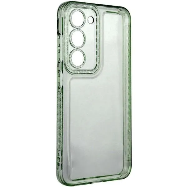 Чехол TPU Starfall Clear для Samsung Galaxy S22+ — Зеленый — фото 1 Чехол TPU Starfall Clear для Samsung Galaxy S22+ — Зеленый — фото 1