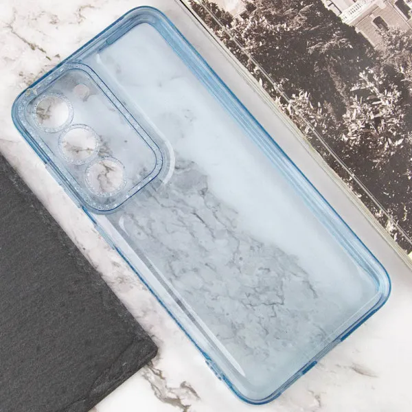 Чехол TPU Starfall Clear для Samsung Galaxy S22+ — Голубой — фото 4 Чехол TPU Starfall Clear для Samsung Galaxy S22+ — Голубой — фото 4