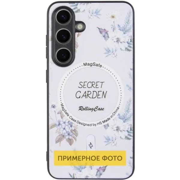 TPU+PC чехол Secret Garden with Magnetic Fit для Samsung Galaxy S23 FE — Белый — фото 4 TPU+PC чехол Secret Garden with Magnetic Fit для Samsung Galaxy S23 FE — Белый — фото 4