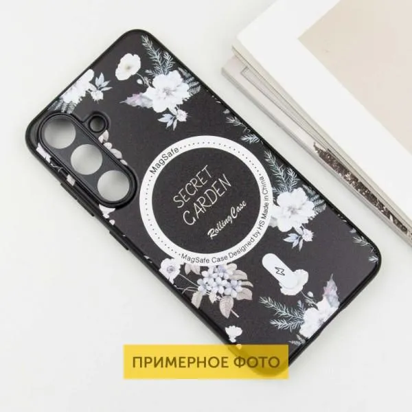 TPU+PC чехол Secret Garden with Magnetic Fit для Samsung Galaxy S23 FE — Черный — фото 5 TPU+PC чехол Secret Garden with Magnetic Fit для Samsung Galaxy S23 FE — Черный — фото 5