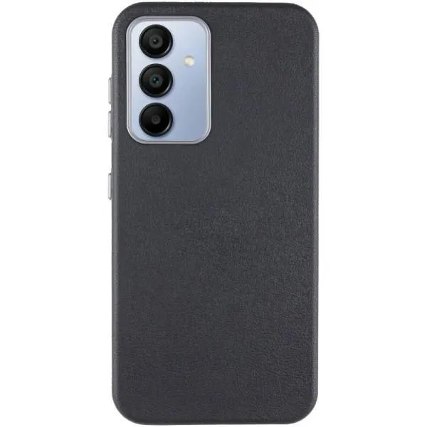 Кожаный чехол Leather Case Metal Buttons для Samsung Galaxy S23 FE — Черный — фото 2 Кожаный чехол Leather Case Metal Buttons для Samsung Galaxy S23 FE — Черный — фото 2