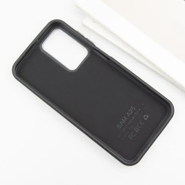 Кожаный чехол Leather Case Metal Buttons для Samsung Galaxy S23 FE — Черный — фото 3 Кожаный чехол Leather Case Metal Buttons для Samsung Galaxy S23 FE — Черный — фото 3
