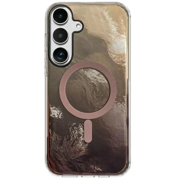 Чехол TPU Shiny Mountain Magnetic Fit для Samsung Galaxy S23 FE — Коричневый — фото 1 Чехол TPU Shiny Mountain Magnetic Fit для Samsung Galaxy S23 FE — Коричневый — фото 1