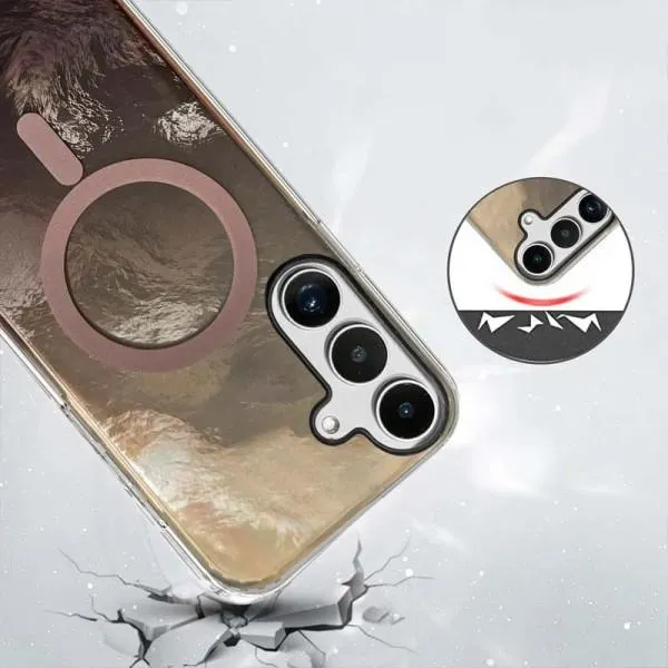 Чехол TPU Shiny Mountain Magnetic Fit для Samsung Galaxy S23 FE — Коричневый — фото 2 Чехол TPU Shiny Mountain Magnetic Fit для Samsung Galaxy S23 FE — Коричневый — фото 2