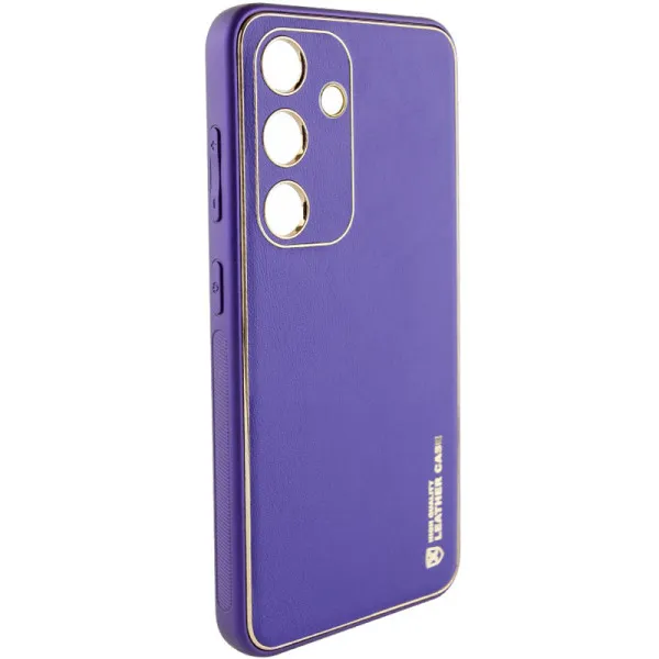 Шкіряний чохол Xshield для Samsung Galaxy S23 FE — Фіолетовий — фото 2