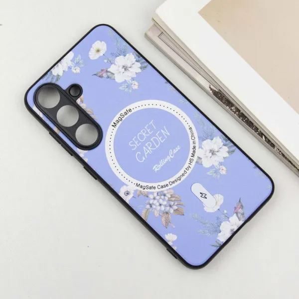 TPU+PC чехол Secret Garden with Magnetic Fit для Samsung Galaxy S23 FE — Лиловый — фото 2 TPU+PC чехол Secret Garden with Magnetic Fit для Samsung Galaxy S23 FE — Лиловый — фото 2