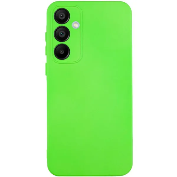 Чехол TPU GETMAN Liquid Silk Full Camera для Samsung Galaxy S23 FE — Салатовый — фото 1