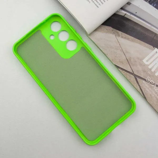 Чехол TPU GETMAN Liquid Silk Full Camera для Samsung Galaxy S23 FE — Салатовый — фото 3