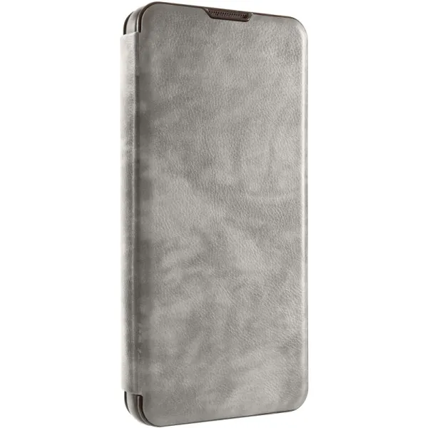 Кожаный чехол-книжка Belora для Samsung Galaxy S23 FE — Серый — фото 1