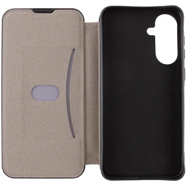 Кожаный чехол-книжка Belora для Samsung Galaxy S23 FE — Серый — фото 4