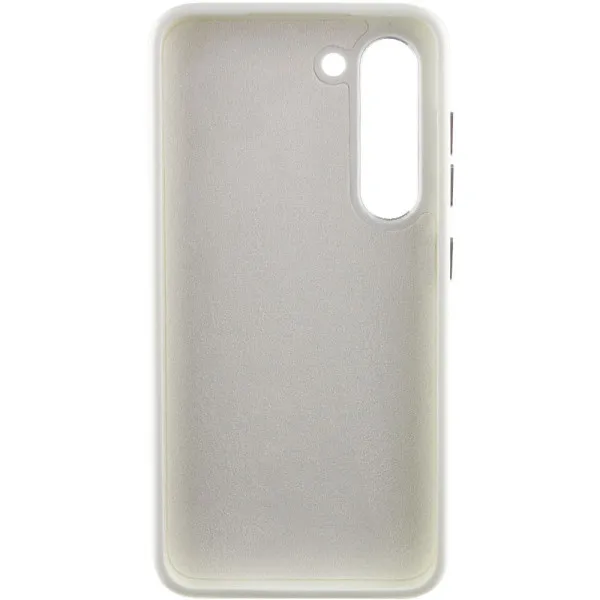Кожаный чехол Bonbon Leather Metal Style для Samsung Galaxy S23+ — Белый — фото 3