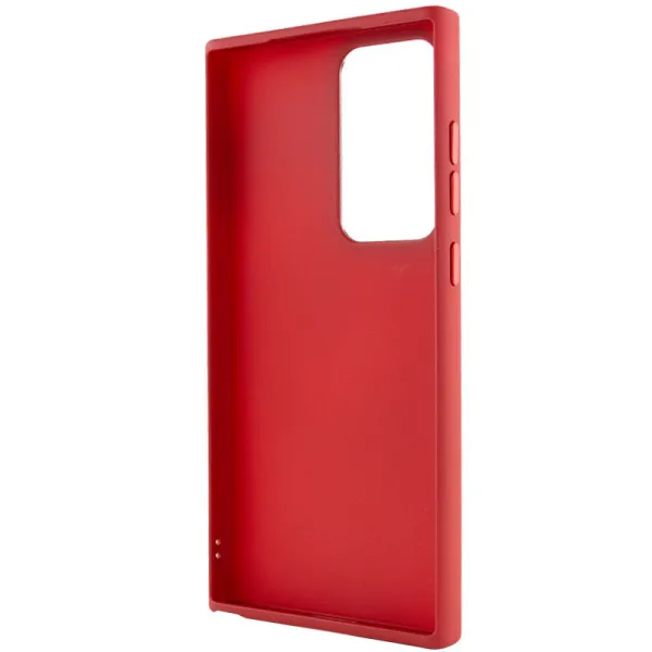 TPU чехол Bonbon Metal Style для Samsung Galaxy S23 Ultra — Красный — фото 3