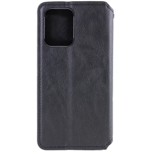 Кожаный чехол-книжка GETMAN Cubic (PU) для Samsung Galaxy S24+ — Черный — фото 3