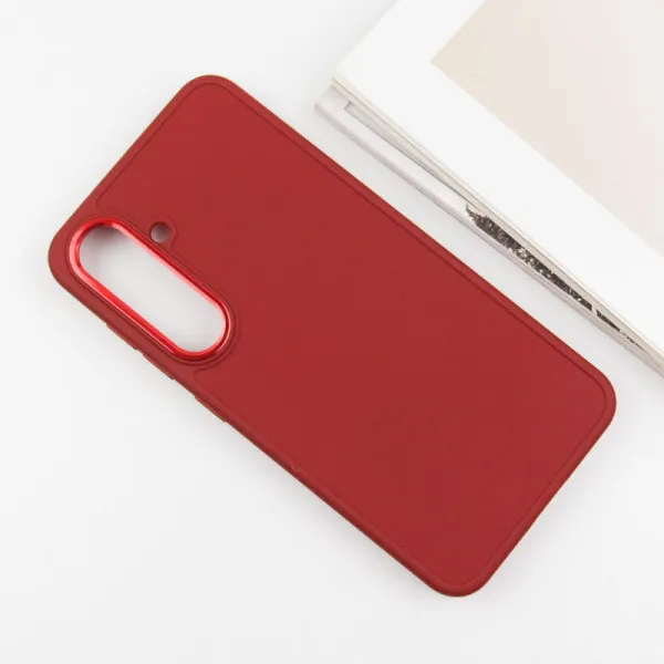 TPU чехол Bonbon Metal Style для Samsung Galaxy S24+ / S25+ — Красный — фото 3