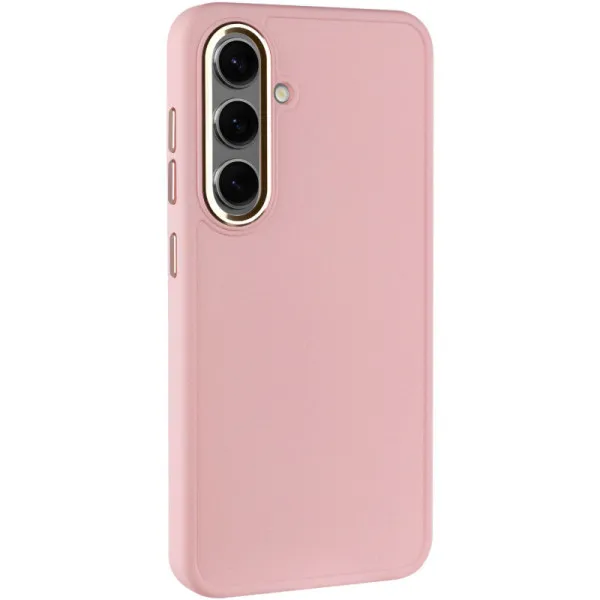 TPU чехол Bonbon Metal Style для Samsung Galaxy S24+ / S25+ — Розовый — фото 1