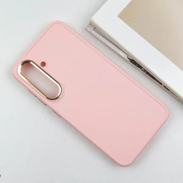 TPU чехол Bonbon Metal Style для Samsung Galaxy S24+ / S25+ — Розовый — фото 3