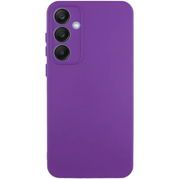 Чехол TPU GETMAN Liquid Silk Full Camera для Samsung Galaxy S24 — Фиолетовый — фото 1