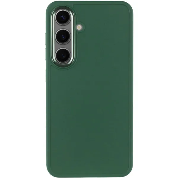 TPU чехол Bonbon Metal Style для Samsung Galaxy S24 / S25 — Зеленый — фото 2
