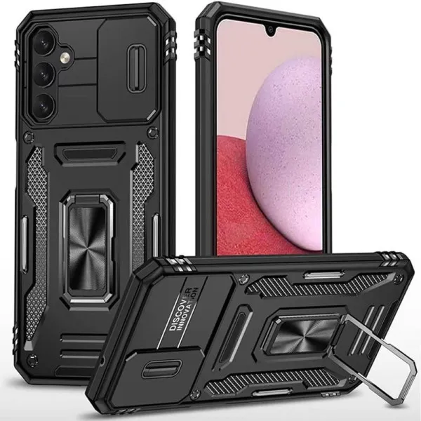 Ударопрочный чехол Camshield Army Ring для Samsung Galaxy S24 — Черный — фото 1 Ударопрочный чехол Camshield Army Ring для Samsung Galaxy S24 — Черный — фото 1