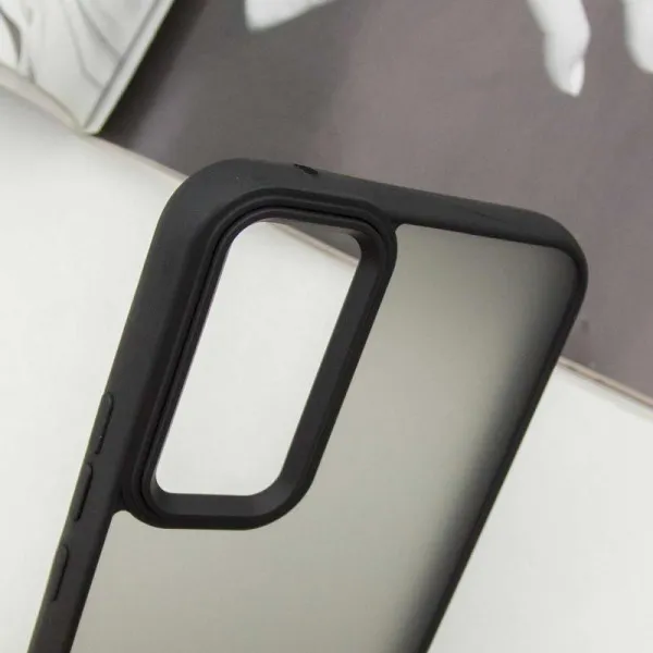 Чехол TPU+PC Lyon Frosted для Samsung Galaxy S25 FE — Черный — фото 4 Чехол TPU+PC Lyon Frosted для Samsung Galaxy S25 FE — Черный — фото 4