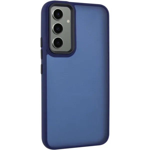 Чохол TPU+PC Lyon Frosted для Samsung Galaxy S25+ / S24+ — Темно-синій — фото 1 Чохол TPU+PC Lyon Frosted для Samsung Galaxy S25+ / S24+ — Темно-синій — фото 1