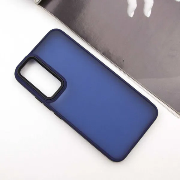 Чохол TPU+PC Lyon Frosted для Samsung Galaxy S25+ / S24+ — Темно-синій — фото 2 Чохол TPU+PC Lyon Frosted для Samsung Galaxy S25+ / S24+ — Темно-синій — фото 2