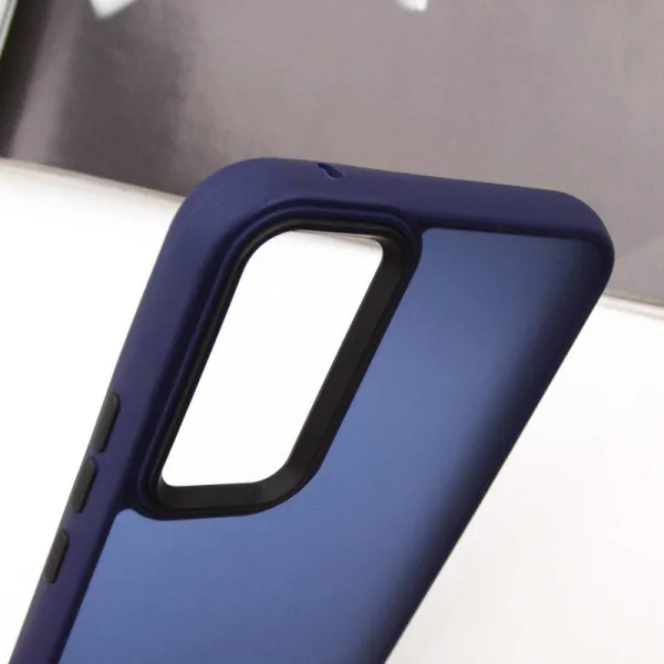 Чохол TPU+PC Lyon Frosted для Samsung Galaxy S25+ / S24+ — Темно-синій — фото 4 Чохол TPU+PC Lyon Frosted для Samsung Galaxy S25+ / S24+ — Темно-синій — фото 4