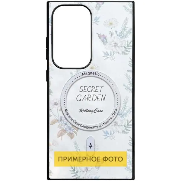 TPU+PC чехол Soft Secret Garden with MagFit для Samsung Galaxy S25 Ultra — Белый TPU+PC чехол Soft Secret Garden with MagFit для Samsung Galaxy S25 Ultra — Белый
