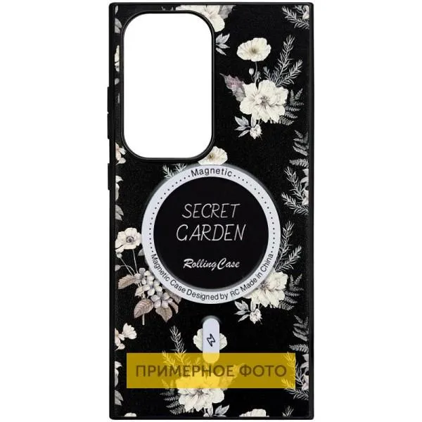 TPU+PC чехол Soft Secret Garden with MagFit для Samsung Galaxy S25 Ultra — Черный TPU+PC чехол Soft Secret Garden with MagFit для Samsung Galaxy S25 Ultra — Черный