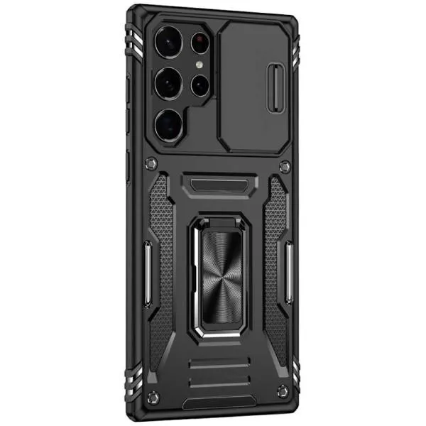 Ударопрочный чехол Camshield Army Ring для Samsung Galaxy S25 Ultra — Черный — фото 2 Ударопрочный чехол Camshield Army Ring для Samsung Galaxy S25 Ultra — Черный — фото 2