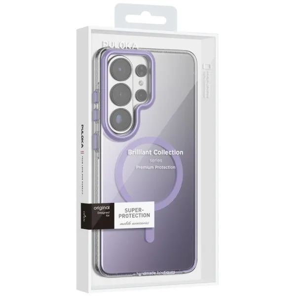 Чехол TPU+PC Puloka Resplendent with Magnetic Fit для Samsung Galaxy S25 Ultra — Фиолетовый — фото 2 Чехол TPU+PC Puloka Resplendent with Magnetic Fit для Samsung Galaxy S25 Ultra — Фиолетовый — фото 2