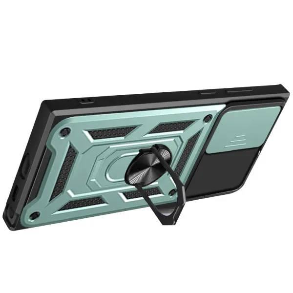 Чехол Ummi Camshield Serge Ring для Samsung Galaxy S26 Ultra — Зеленый — фото 2