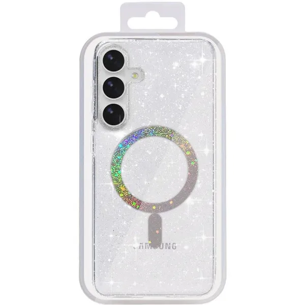 Чехол TPU Eclipse Sparkle Magnetic Fit для Samsung Galaxy S26 — Прозрачный — фото 3 Чехол TPU Eclipse Sparkle Magnetic Fit для Samsung Galaxy S26 — Прозрачный — фото 3