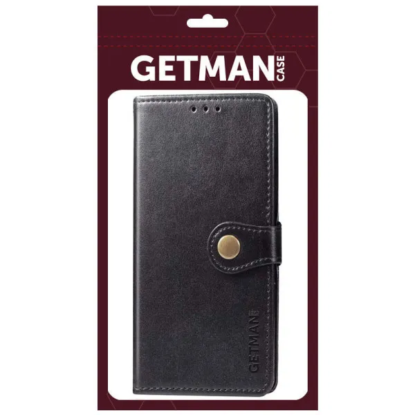 Кожаный чехол-книжка GETMAN Gallant (PU) для TECNO Camon 19 Neo — Черный — фото 5
