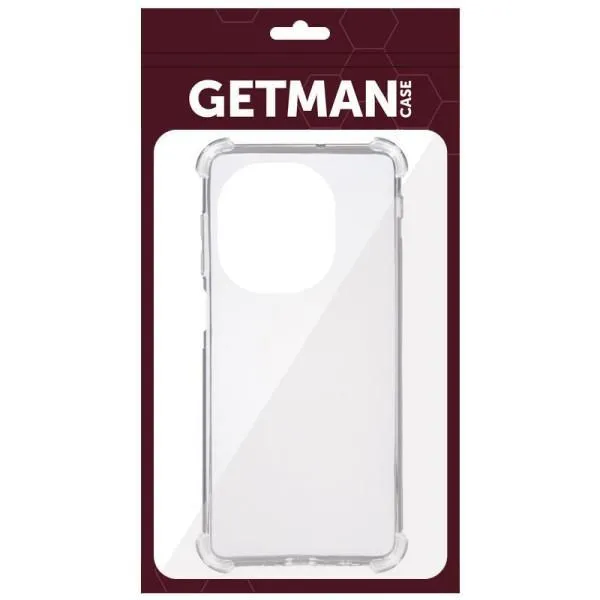 TPU чехол GETMAN Ease logo усиленные углы для TECNO Spark 20 Pro — Прозрачный — фото 2