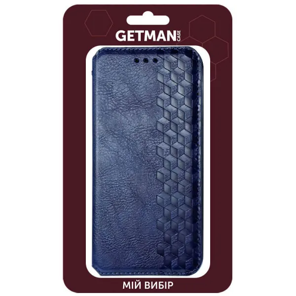 Кожаный чехол-книжка GETMAN Cubic (PU) для Xiaomi 12T / 12T Pro — Синий — фото 5 Кожаный чехол-книжка GETMAN Cubic (PU) для Xiaomi 12T / 12T Pro — Синий — фото 5
