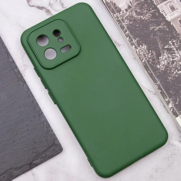 Чохол TPU GETMAN Liquid Silk Full Camera для Xiaomi 13 Pro — Зелений — фото 5