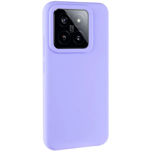 Чехол Silicone Cover Lakshmi (AAA) для Xiaomi 14 Pro — Сиреневый — фото 1 Чехол Silicone Cover Lakshmi (AAA) для Xiaomi 14 Pro — Сиреневый — фото 1