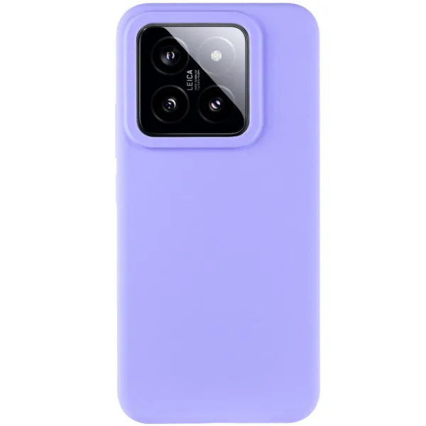 Чехол Silicone Cover Lakshmi (AAA) для Xiaomi 14 Pro — Сиреневый — фото 2 Чехол Silicone Cover Lakshmi (AAA) для Xiaomi 14 Pro — Сиреневый — фото 2