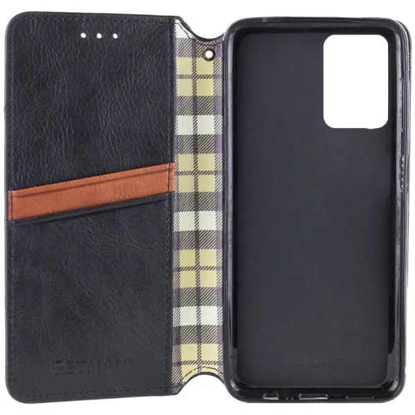 Кожаный чехол-книжка GETMAN Cubic (PU) для Xiaomi 14T Pro — Черный — фото 4 Кожаный чехол-книжка GETMAN Cubic (PU) для Xiaomi 14T Pro — Черный — фото 4