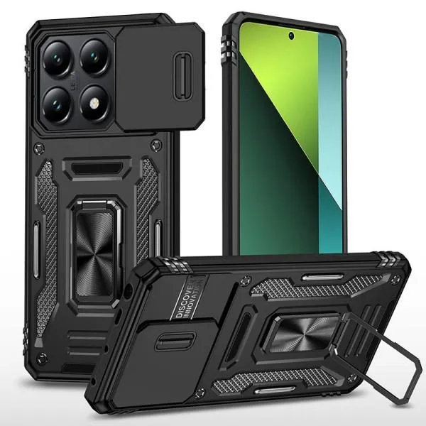 Ударопрочный чехол Camshield Army Ring для Xiaomi 14T — Черный — фото 1 Ударопрочный чехол Camshield Army Ring для Xiaomi 14T — Черный — фото 1