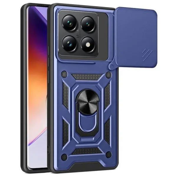 Чехол Ummi Camshield Serge Ring для Xiaomi 14T — Синий Чехол Ummi Camshield Serge Ring для Xiaomi 14T — Синий