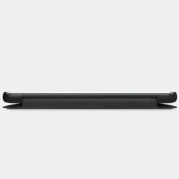 Кожаный чехол (книжка) Nillkin Qin Series для Xiaomi Mi Note 10 Lite — Черный — фото 4