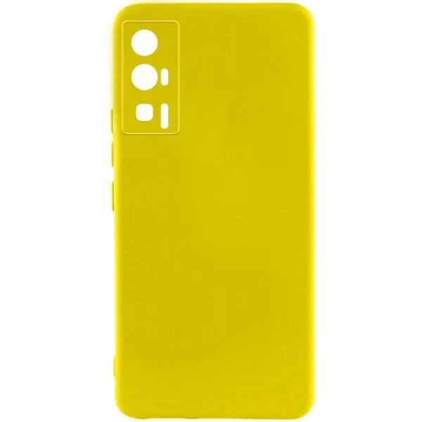Чехол Silicone Cover Lakshmi Full Camera (A) для Xiaomi Poco F5 Pro — Желтый Чехол Silicone Cover Lakshmi Full Camera (A) для Xiaomi Poco F5 Pro — Желтый