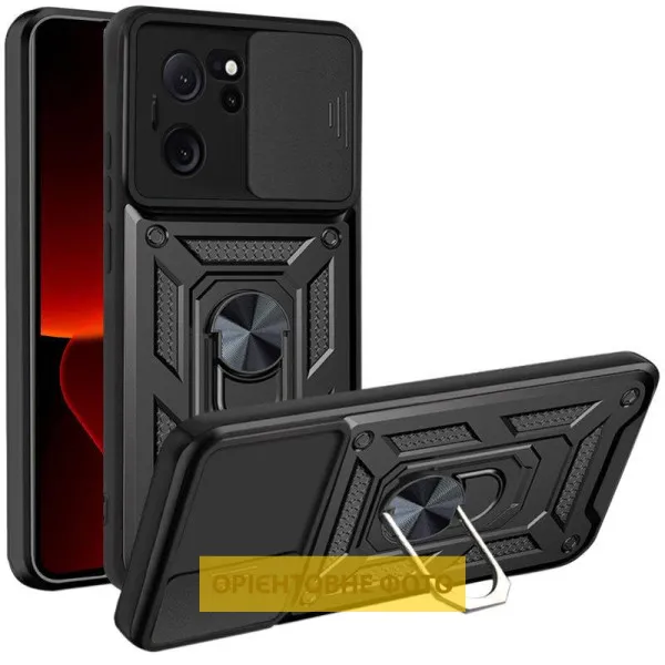 Чохол Ummi Camshield Serge Ring для Xiaomi Poco F5 Pro / Redmi K60 / K60 Pro — Чорний — фото 1 Чохол Ummi Camshield Serge Ring для Xiaomi Poco F5 Pro / Redmi K60 / K60 Pro — Чорний — фото 1