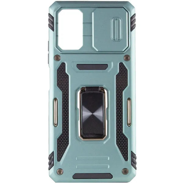 Ударопрочный чехол Camshield Army Ring для Xiaomi Poco F5 / Note 12 Turbo — Зеленый — фото 3
