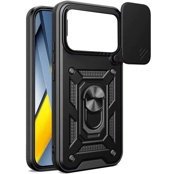 Чехол Ummi Camshield Serge Ring для Xiaomi Poco F8 Pro — Черный — фото 2 Чехол Ummi Camshield Serge Ring для Xiaomi Poco F8 Pro — Черный — фото 2