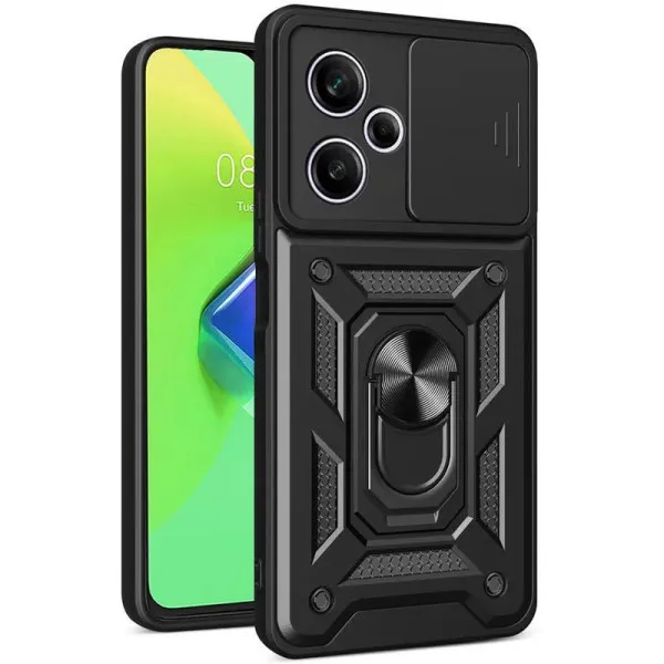 Чехол Ummi Camshield Serge Ring для Xiaomi Poco M6 Pro 5G — Черный — фото 1 Чехол Ummi Camshield Serge Ring для Xiaomi Poco M6 Pro 5G — Черный — фото 1